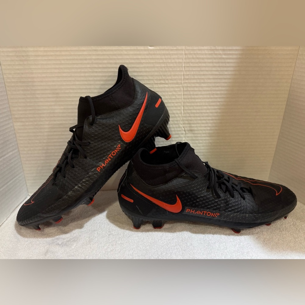 Nike Phantom Elite Black and Orange Soccer Cleats